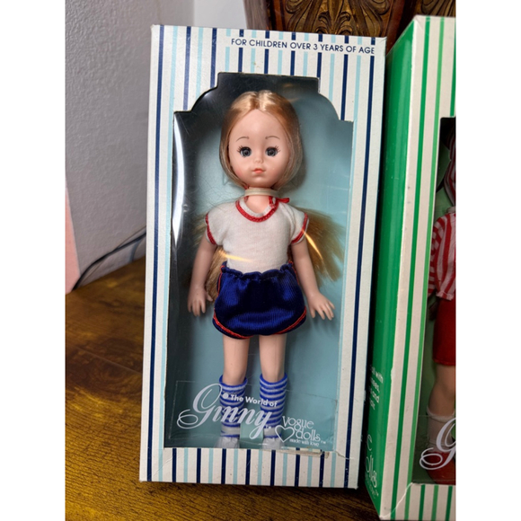 Vintage Ginny Dolls 2. 1978 one blonde one brown. Brand new in box - Picture 5 of 12
